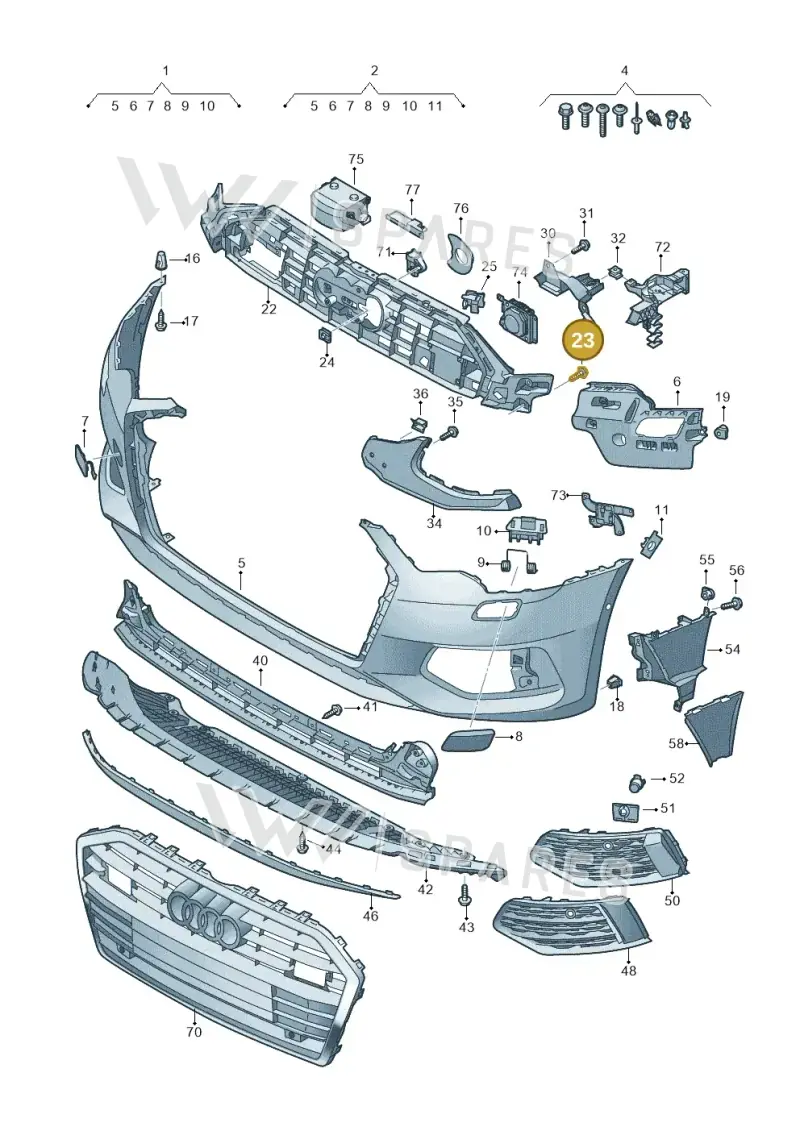 WHT008774 — Audi A6 (2018-2025) diagram 430807010, position 23