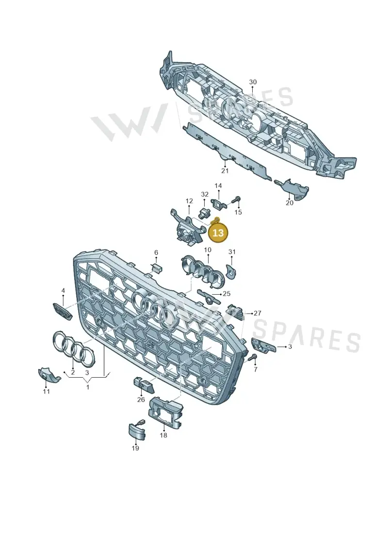 WHT008774 — Audi A6 (2018-2025) diagram 430853032, position 13