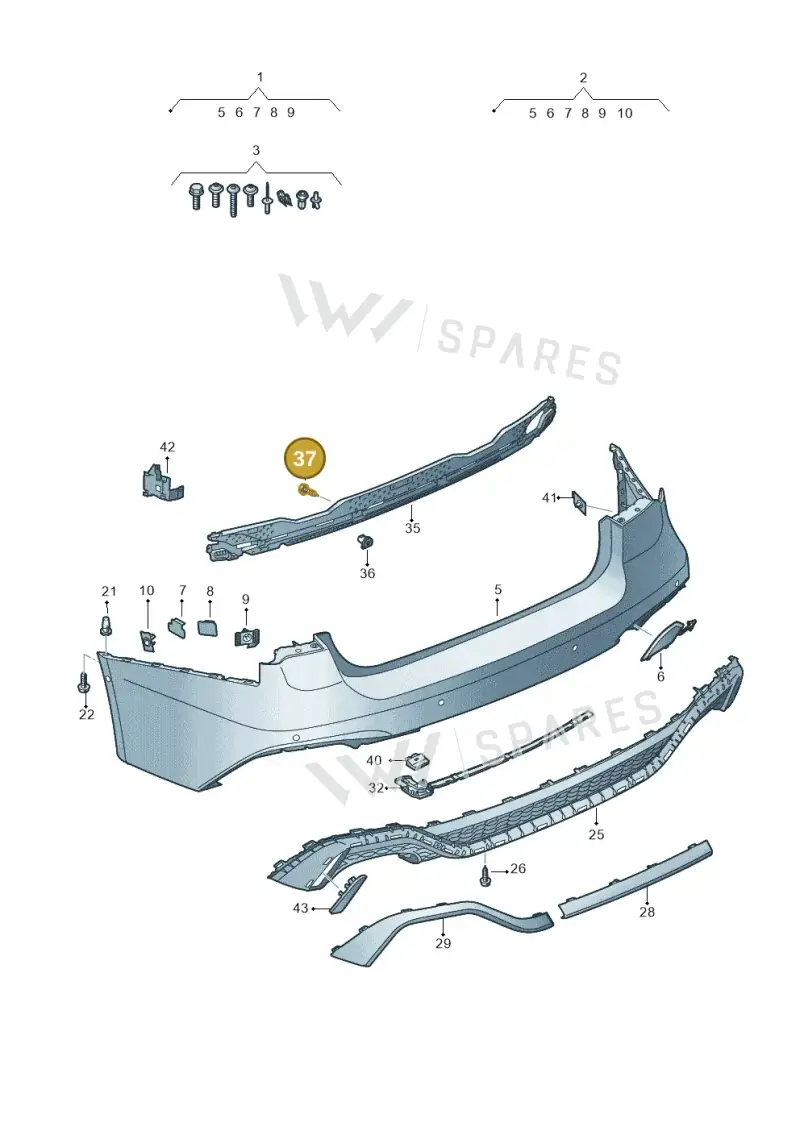WHT008774 — Audi RS6 Avant (2019-2025) diagram 537807600, position 37