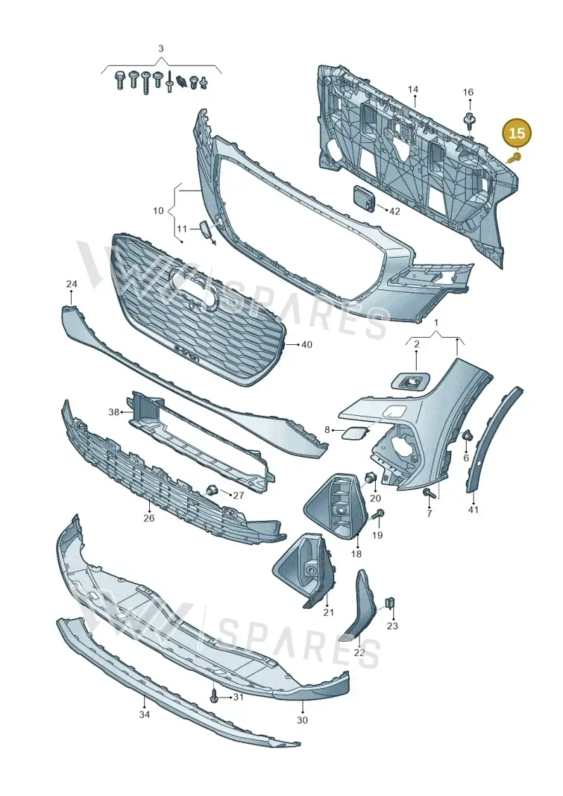 WHT008774 — Audi Q4 Sportback (2021-2025) diagram 89a807200, position 15