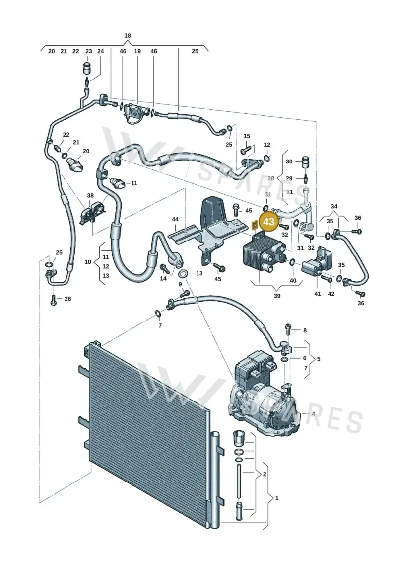 WHT008829 — Volkswagen ID.7 Limousine Pro (2023-) diagram 10a260401, position 43