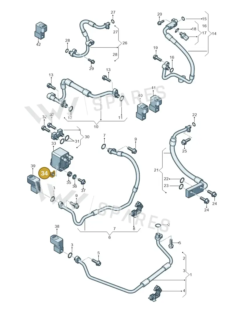 WHT008829 — Volkswagen E-Crafter 35 (2018-2024) diagram 599260450, position 34