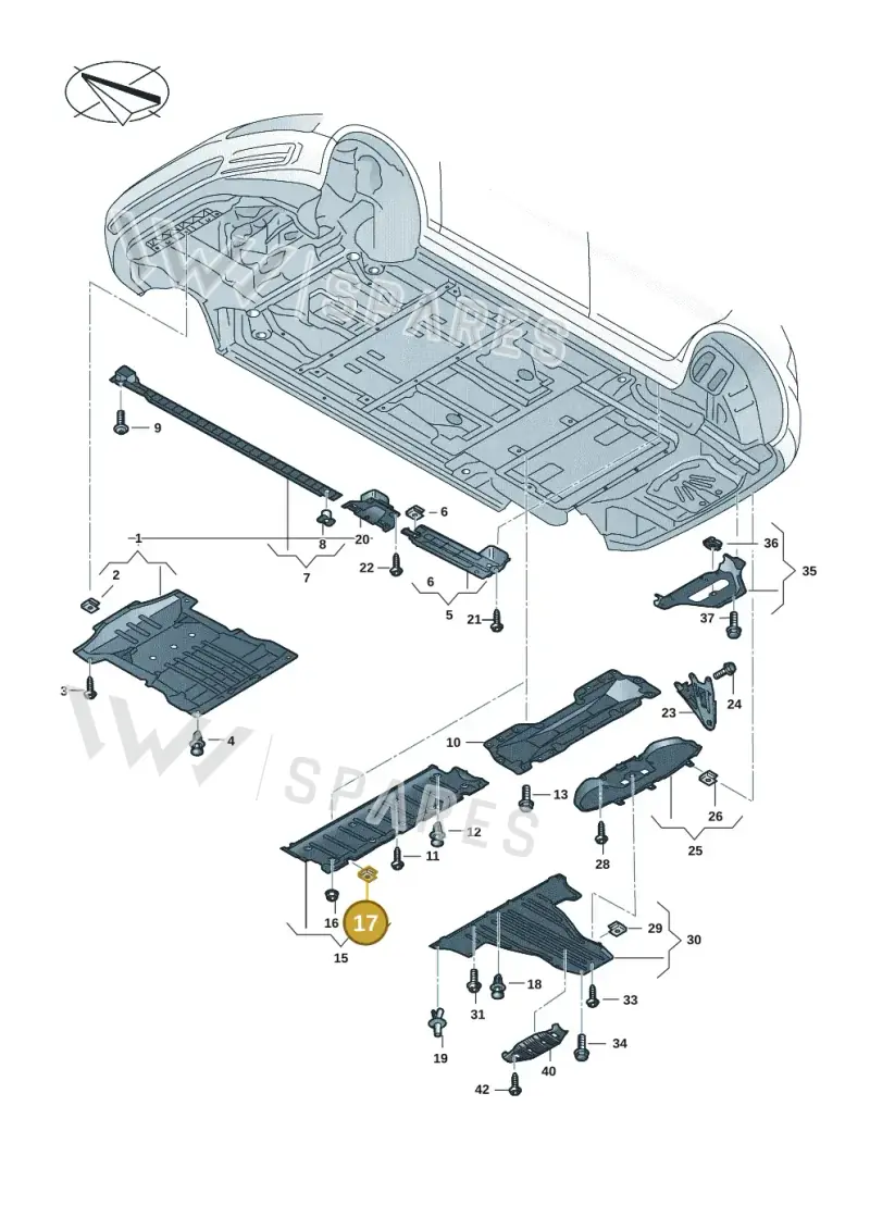 WHT008843 — Volkswagen ID.4 Pro (2020-2023) diagram 11a825000, position 17