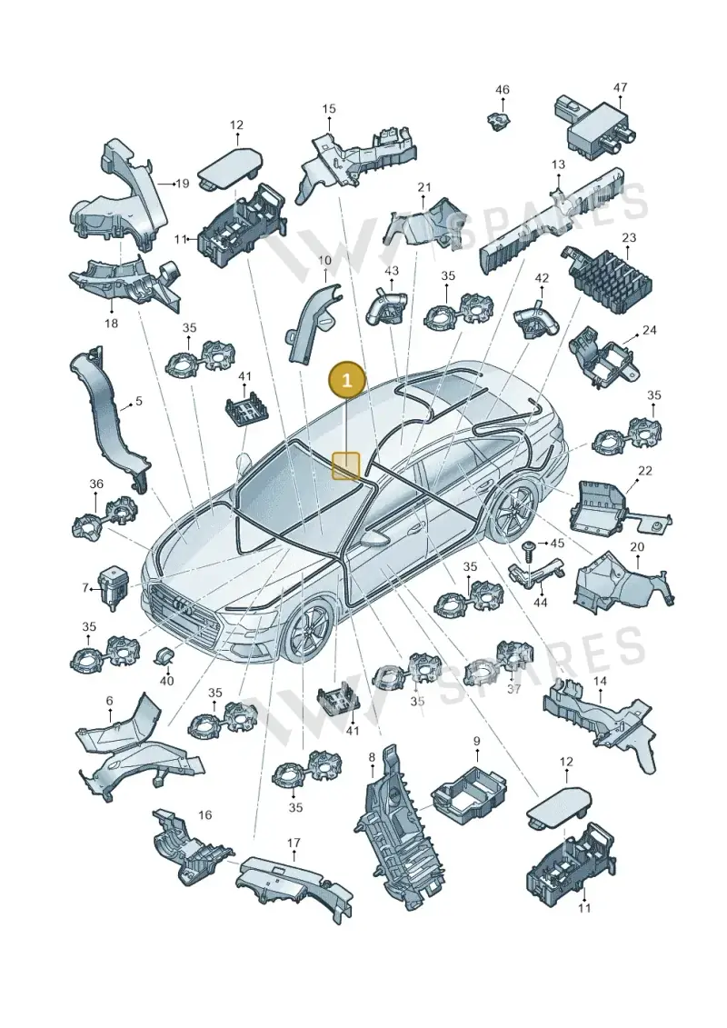 WHT008851 — Audi A6 (2018-2025) diagram 430971800, position 1