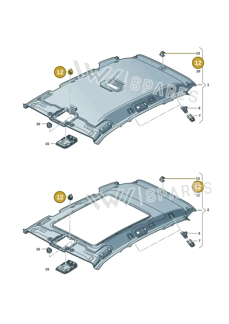 WHT008949 — Volkswagen Passat estate (2023-) diagram 3j0867520, position 12