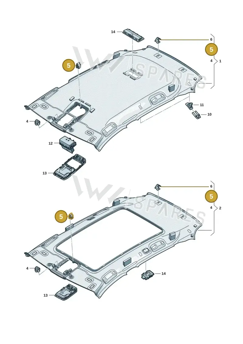 WHT008949 — Volkswagen Tiguan 2.0 (2023-) diagram 57x867520, position 5