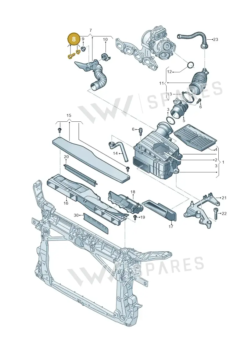 WHT008953 — Volkswagen Passat estate (2023-) diagram 793129060, position 8