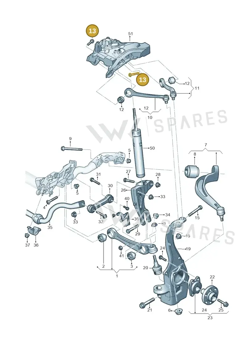 WHT008954 — Audi Q5 (2016-2025) diagram 896407000, position 13