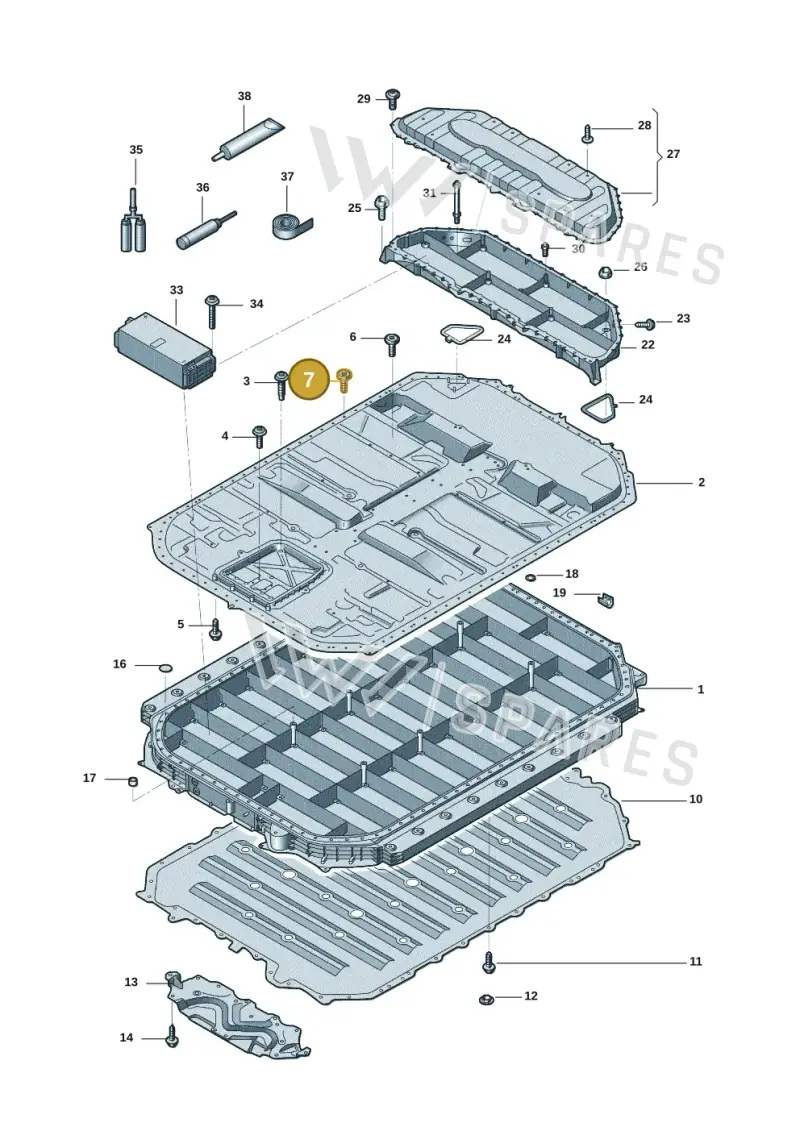 WHT008958 — Audi E-tron (2020-2023) diagram 4kc915538, position 7