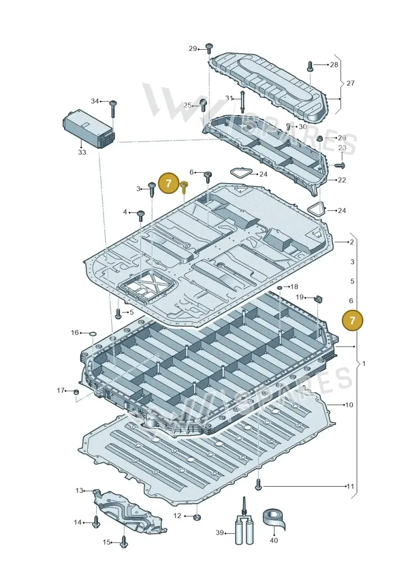 WHT008958 — Audi Q8 e-tron (2018-2025) diagram 586915550, position 7