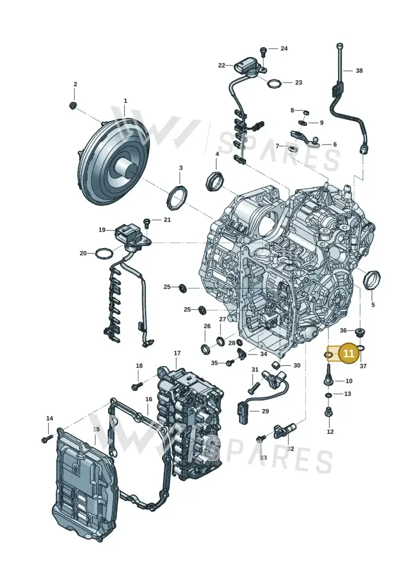 WHT008960 — Volkswagen T-Roc BlueMotion (2017-2024) diagram 431300272, position 11