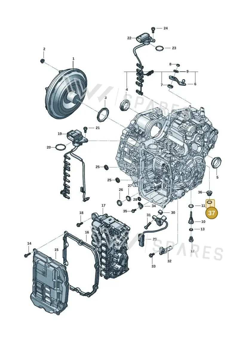 WHT008969 — Volkswagen Golf 2.0 BlueMotion (2019-2024) diagram 5h0300270, position 37