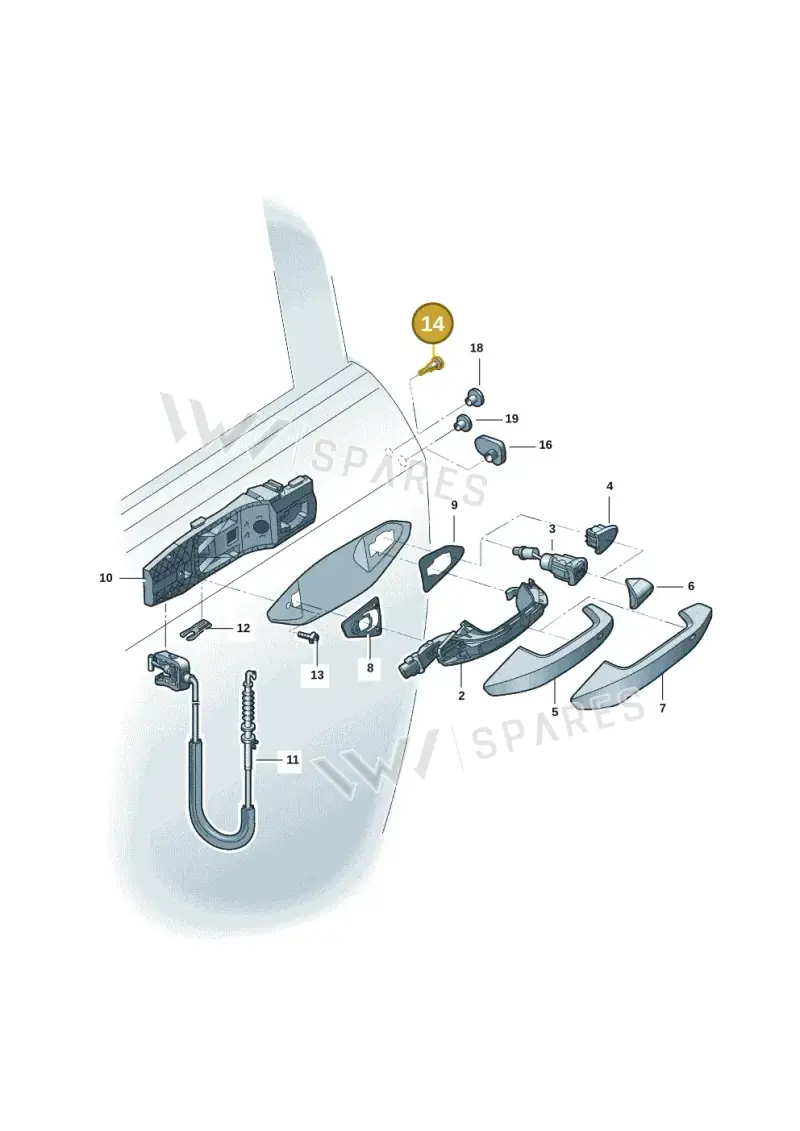 WHT008982 — Audi Q5 e-tron (2021-) diagram 89d837000, position 14