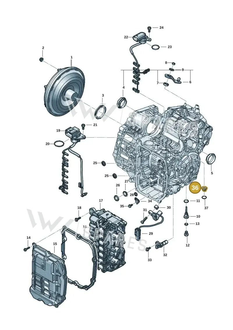 WHT008998 — Volkswagen Golf 2.0 BlueMotion (2019-2024) diagram 5h0300270, position 36