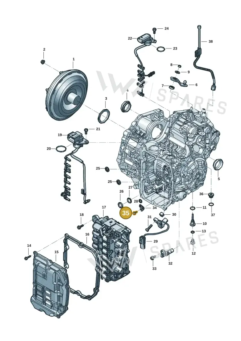 WHT009000 — Volkswagen T-Roc BlueMotion (2017-2024) diagram 431300272, position 35