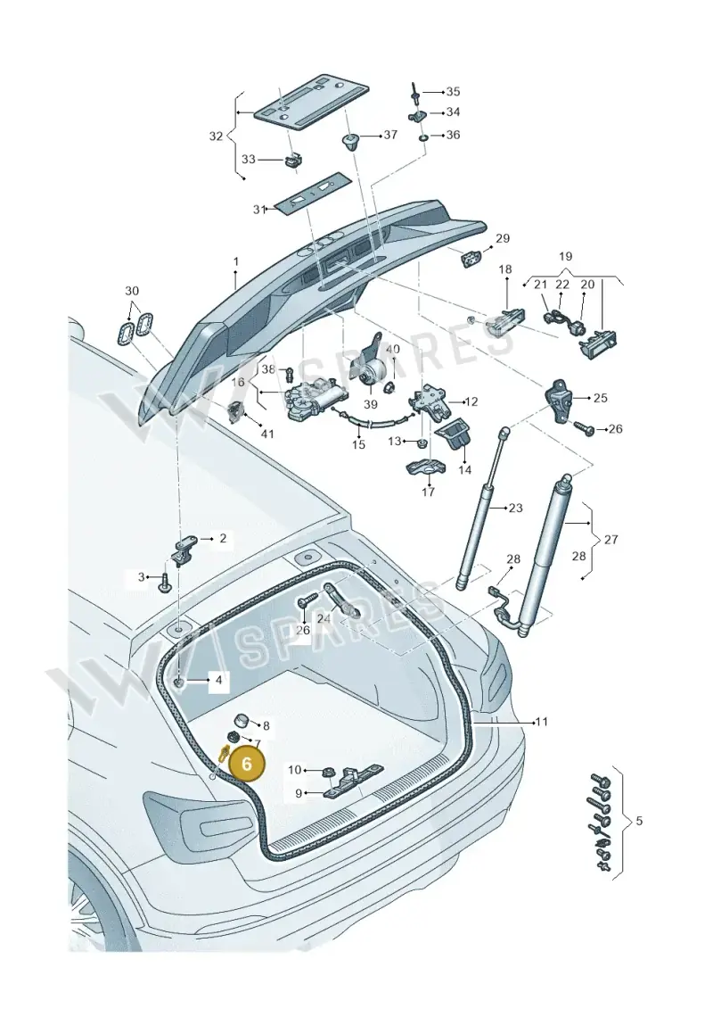 WHT009012B — Audi Q2 (2016-2025) diagram 803827000, position 6