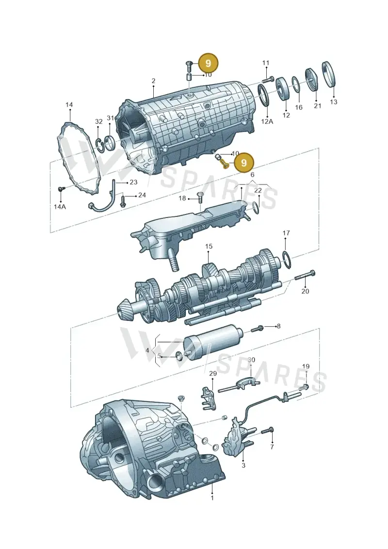 WHT009043 — Audi A6 L 2.0 (2018-) diagram 577325076, position 9