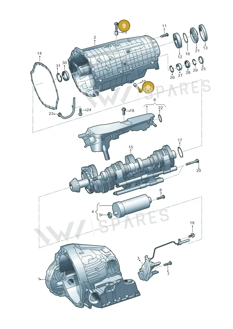 WHT009043 — Audi A6 (2018-2025) diagram 896325610, position 9
