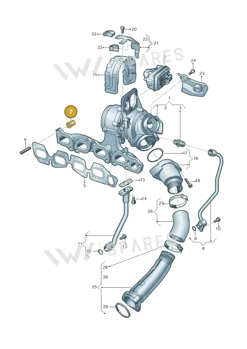 WHT009072 — Volkswagen Passat estate (2023-) diagram 793145064, position 7