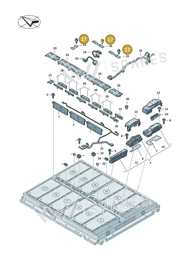 WHT009225A — Volkswagen ID.7 Limousine Pro (2023-) diagram 082915054, position 17