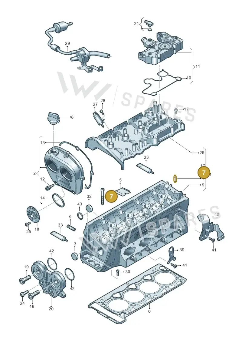 WHT009271 — Volkswagen Passat estate (2023-) diagram 3j0103381, position 7