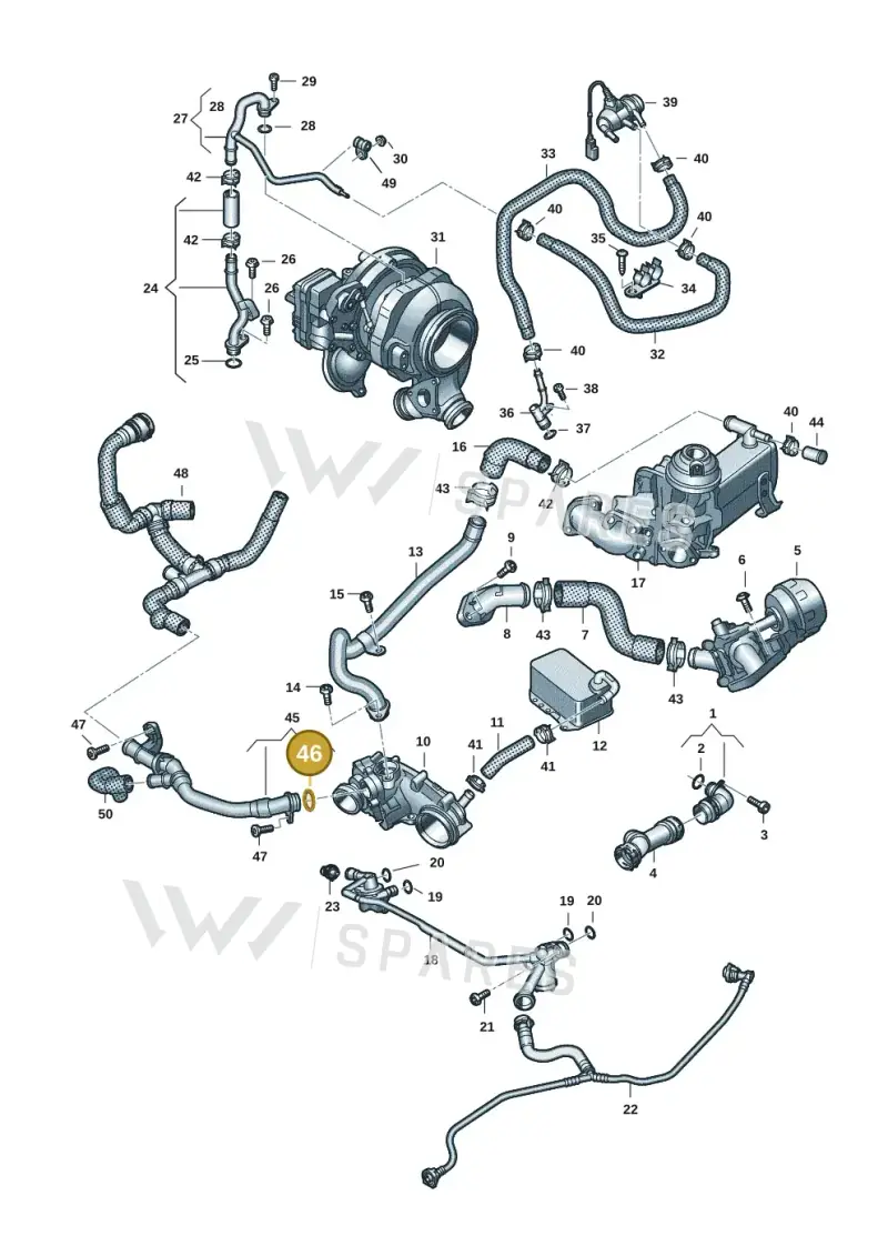 WHT009332A — Volkswagen Touareg (2017-2023) diagram 439121375, position 46