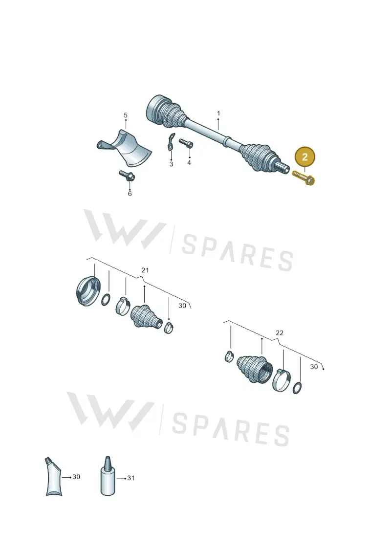 WHT009363A — Volkswagen Touareg (2017-2023) diagram 439501010, position 2