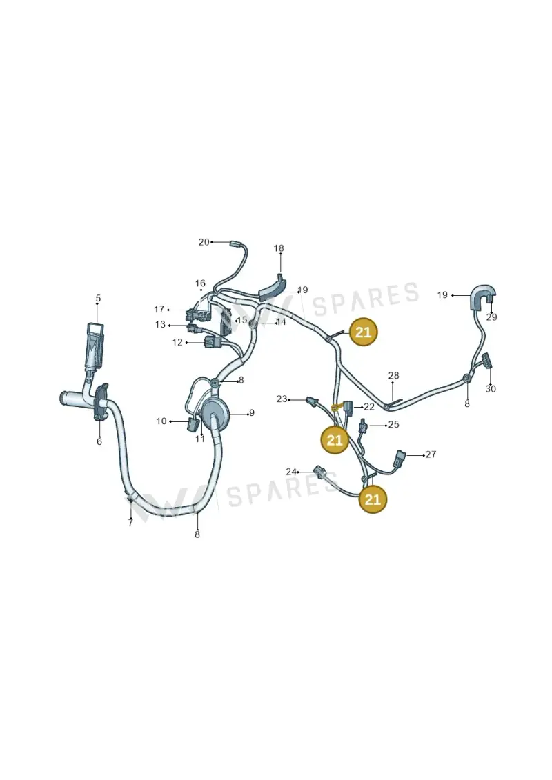 WHT009380 — Skoda Octavia (2021-) diagram 5dd972031, position 21