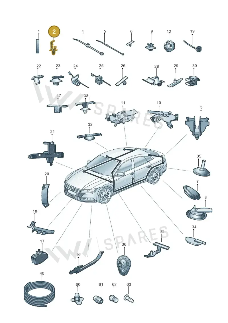 WHT009465A — Volkswagen Arteon (2017-2025) diagram 828971920, position 2