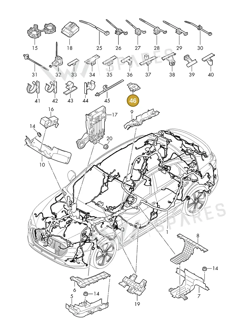 WHT009506 — Audi Q6 e-tron (2023-2025) diagram f5s971800, position 46