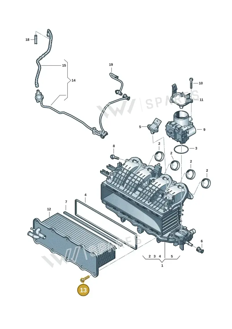 WHT009512 — Volkswagen Tiguan 2.0 (2023-) diagram 57x133030, position 13