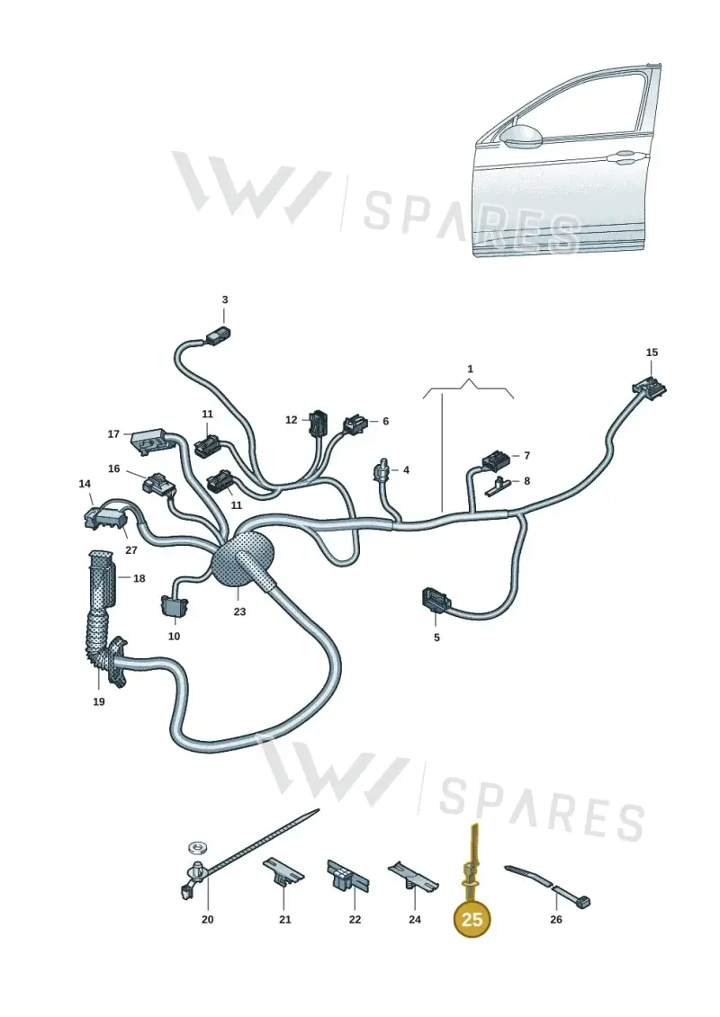 WHT009558 — Volkswagen ID.4 (2020-2025) diagram 10a972033, position 25