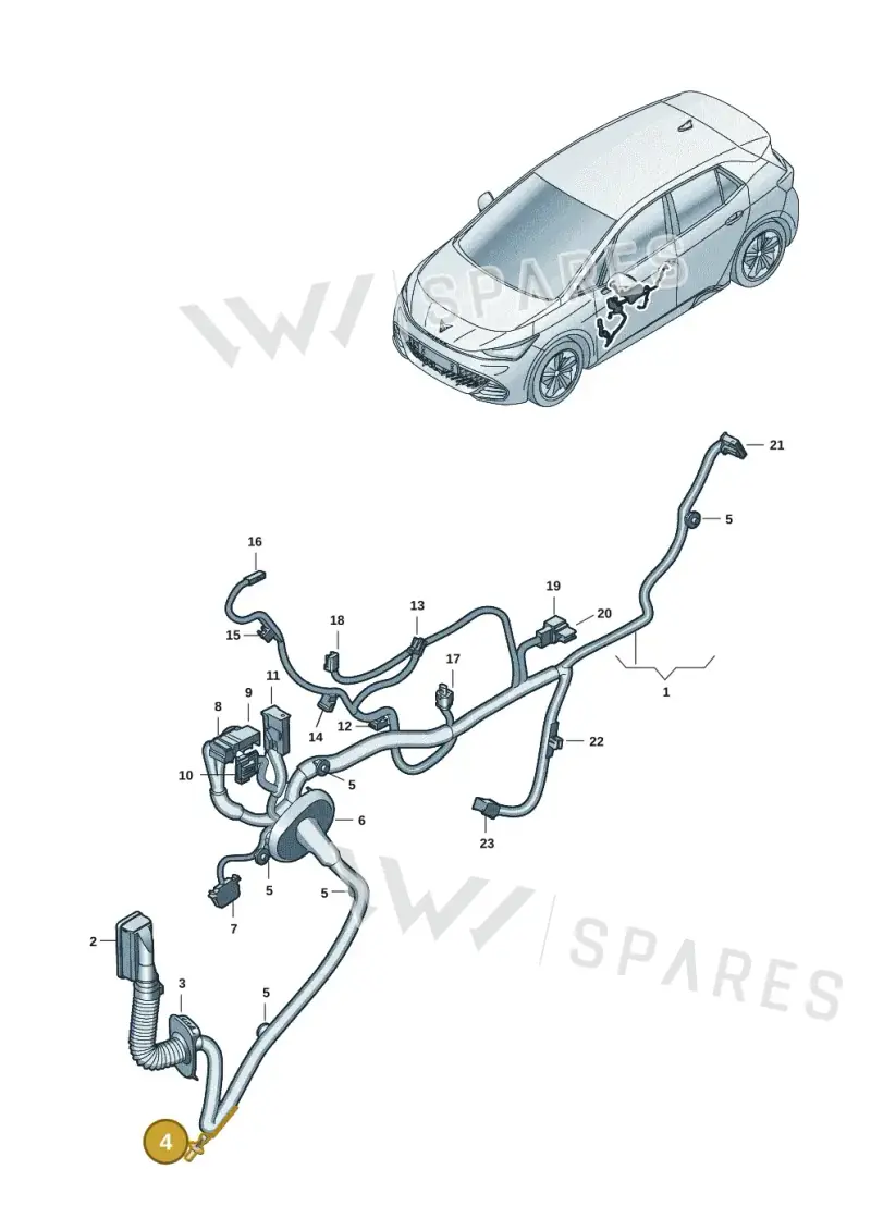 WHT009558 — SEAT CUPRA Born (2021-) diagram 10s972033, position 4