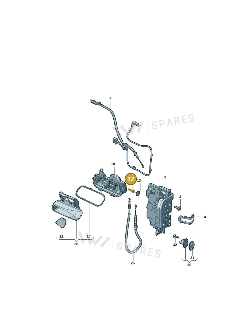 WHT009570 — Volkswagen ID.6 X (2021-) diagram 12d837000, position 12