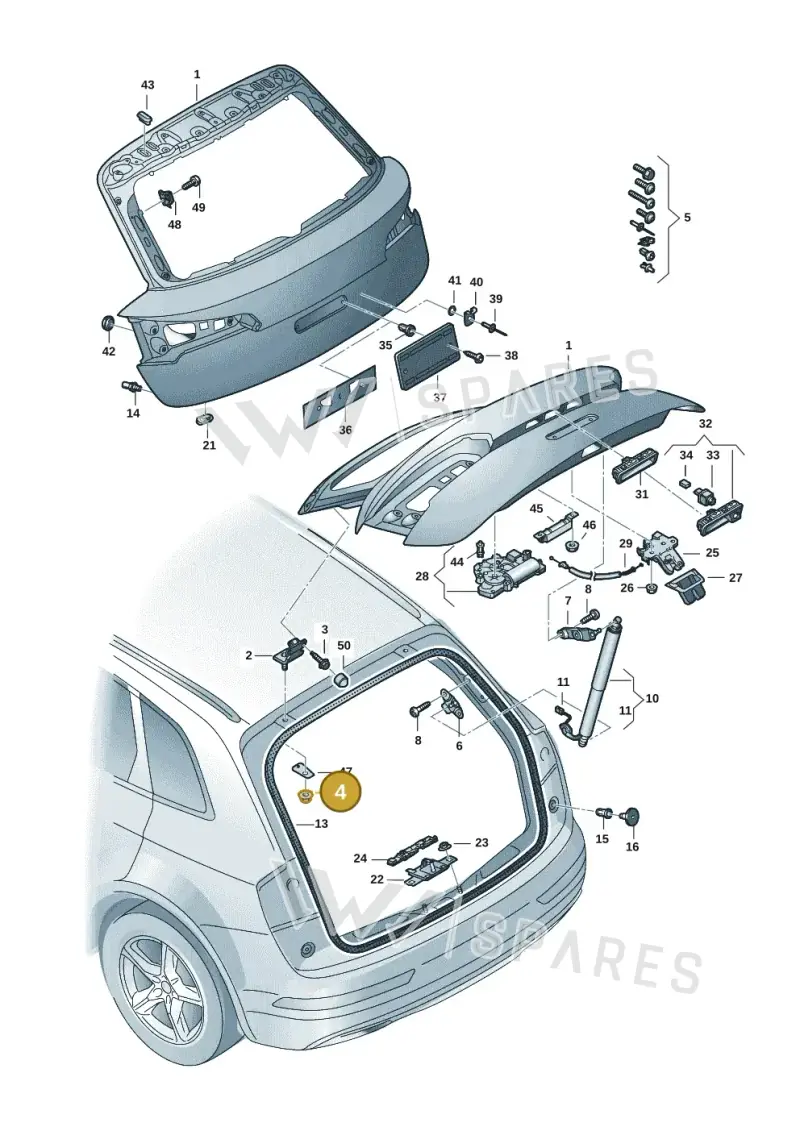 WHT009581 — Audi Q5 qu. 2.0 (2018-) diagram 896827001, position 4