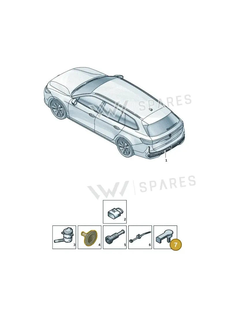 WHT009659 — Skoda Superb Combi (2023-2024) diagram 3j0972950, position 7