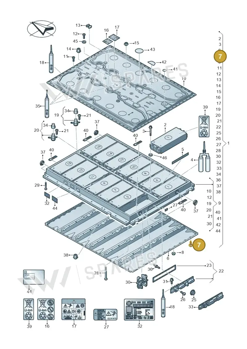 WHT009733 — Volkswagen ID.7 Limousine Pro (2023-) diagram 091915050, position 7