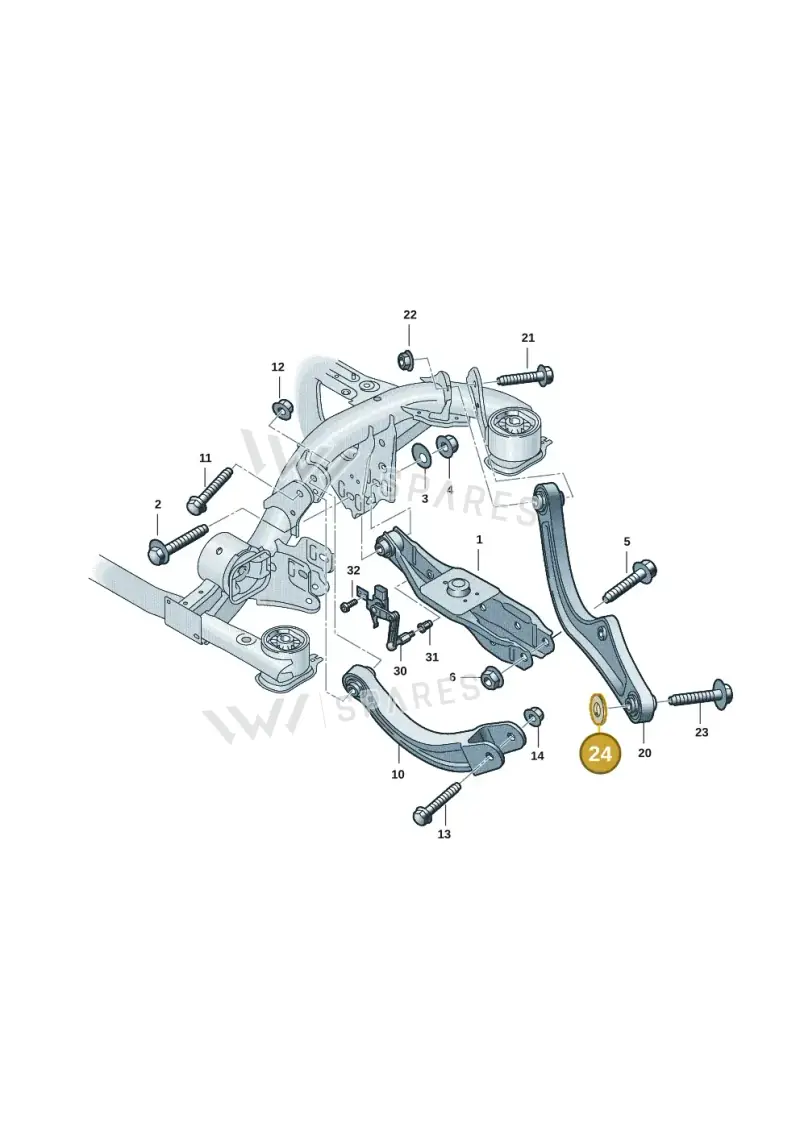 WHT009869 — Volkswagen ID.4 Pro (2020-2023) diagram 10a505050, position 24