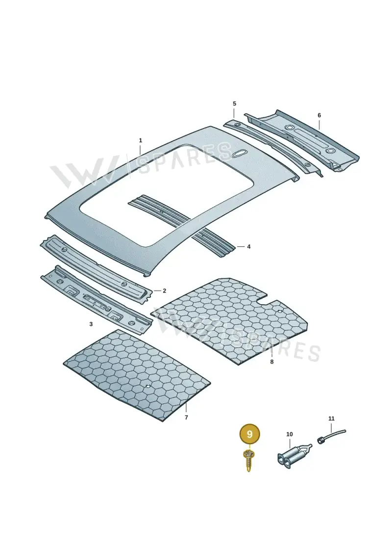 WHT009876 — Audi Q6 e-tron (2023-2025) diagram f5s817000, position 9