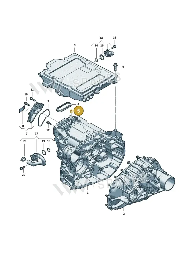 WHT009892 — Audi Q6 e-tron (2023-2025) diagram f5s901400, position 5