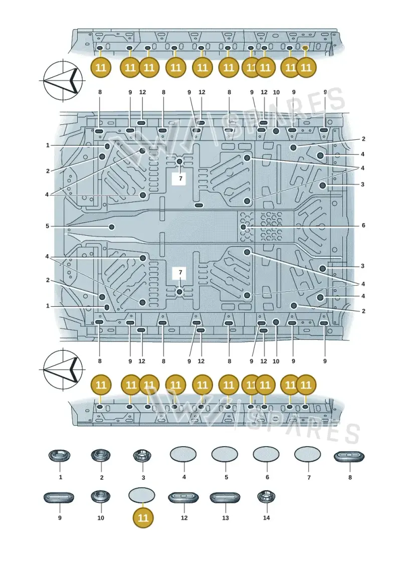 WHT009904 — Volkswagen ID.7 Limousine Pro (2023-) diagram 14b803670, position 11