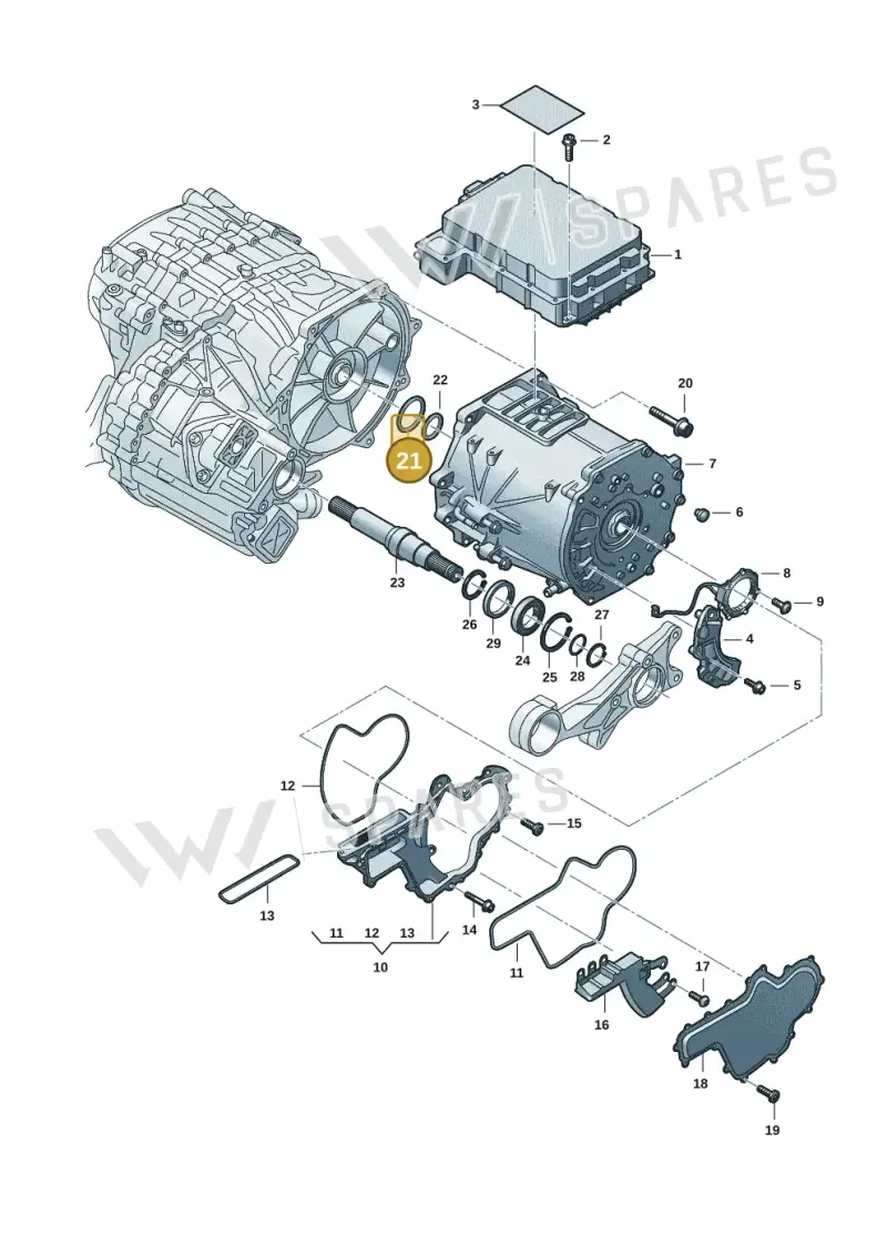 WHT009919 — Audi RS e-tron GT (2020-2025) diagram 4j1901901, position 21