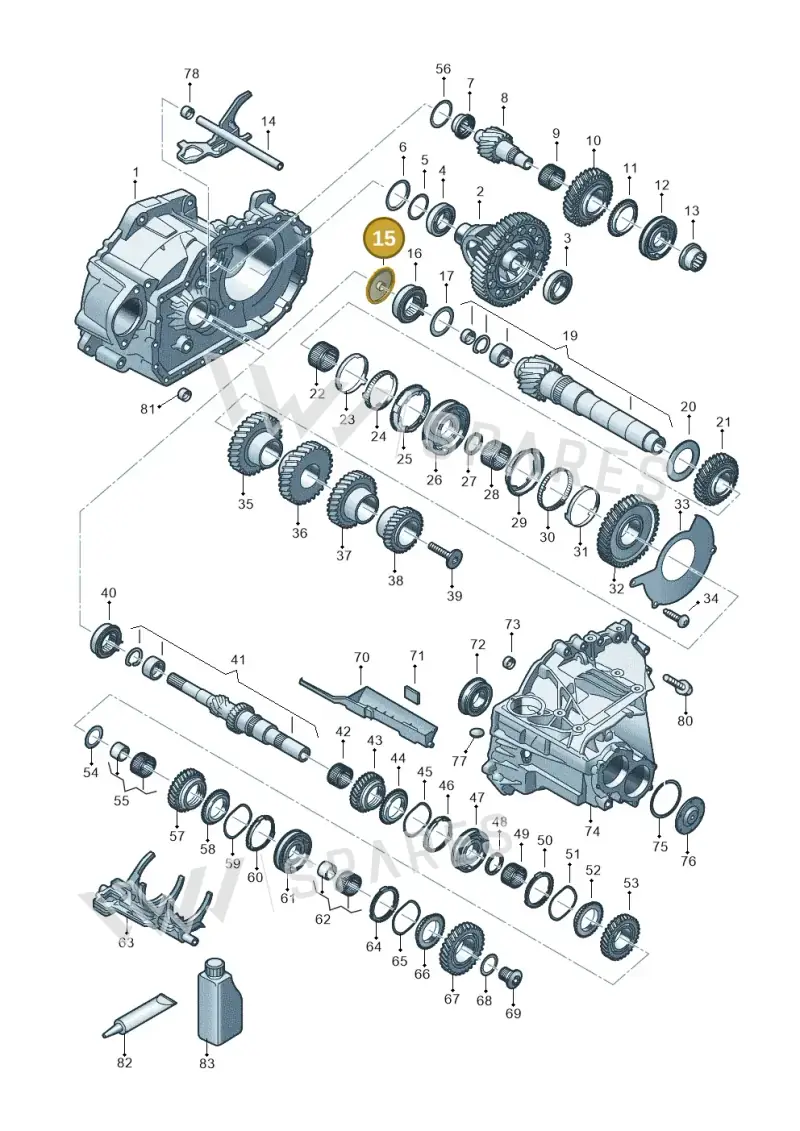 WHT009974 — Volkswagen Caddy Maxi Kombi (2020-2024) diagram 5h0311150, position 15