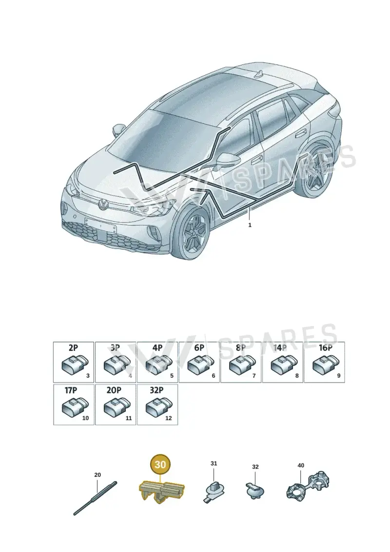WHT009997 — Volkswagen ID.6 X (2021-) diagram 12d971086, position 30