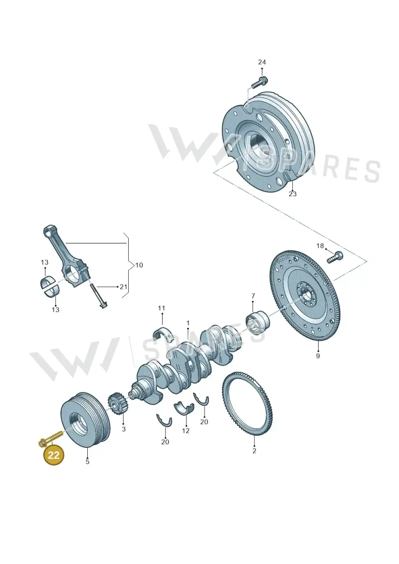 WHT010010 — Audi A5 Limousine (2024-2025) diagram 849105100, position 22