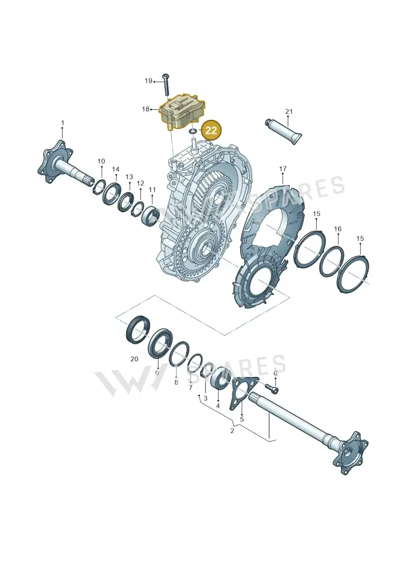 WHT010013 — Audi Q8 e-tron (2018-2025) diagram 586310050, position 22