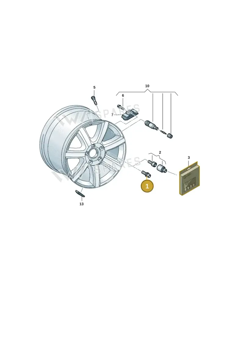 WHT010066 — Audi RS e-tron GT (2020-2025) diagram 4j1601200, position 1