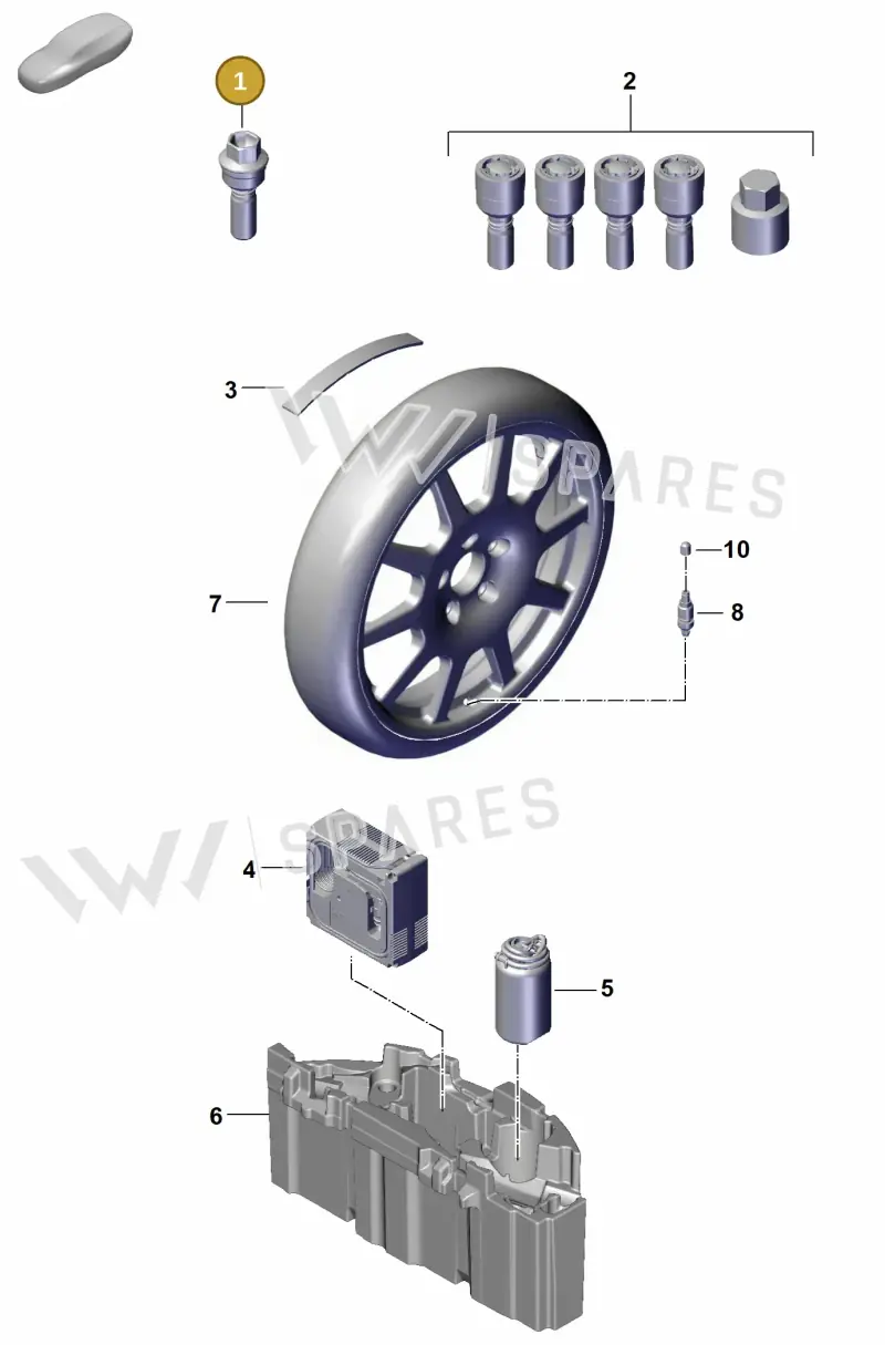 WHT010066 — Porsche Cayenne Coupe (2023-2023) diagram p60601300, position 1
