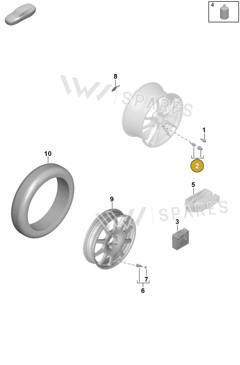 WHT010068A — Porsche Panamera (2023-2025) diagram p62601030, position 2