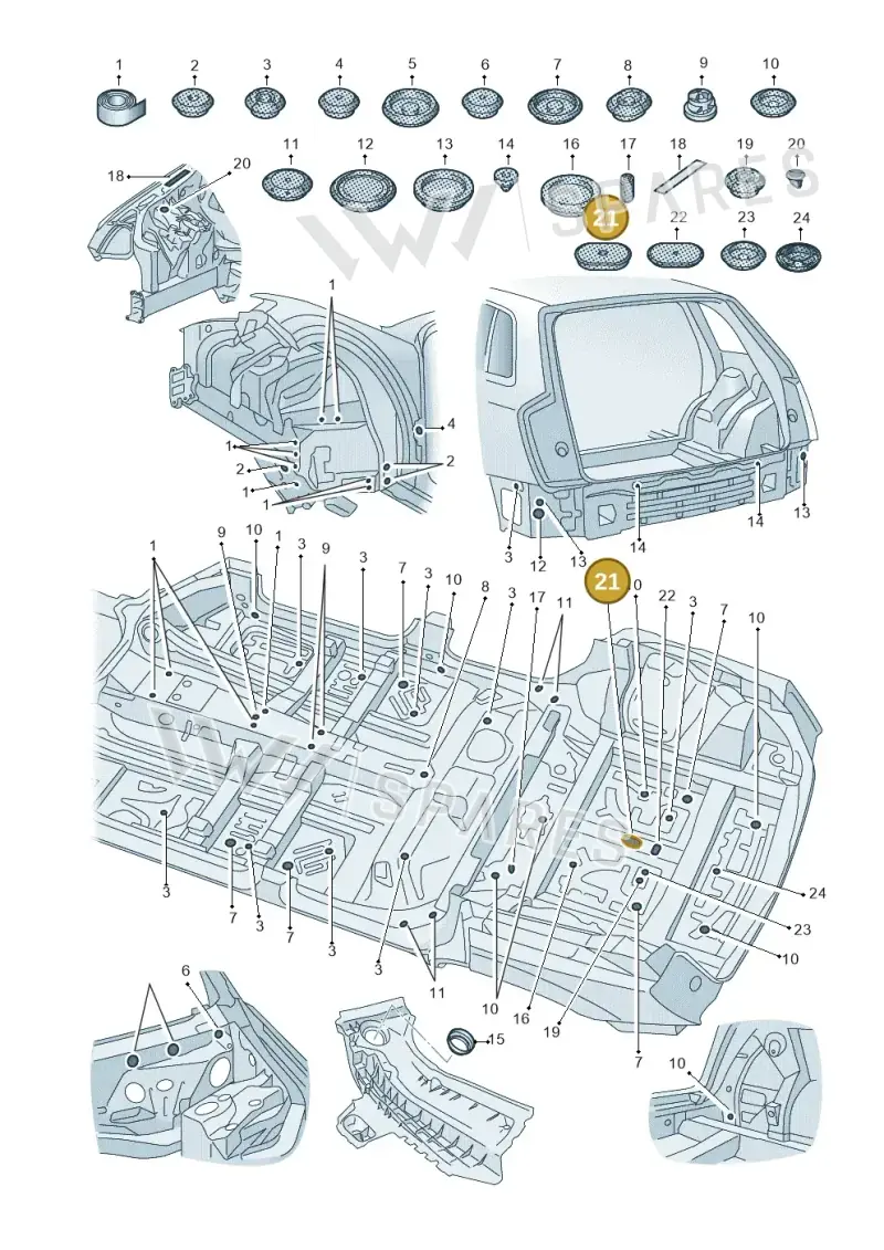 WHT010079 — Audi Q7 (2015-2025) diagram 859803360, position 21